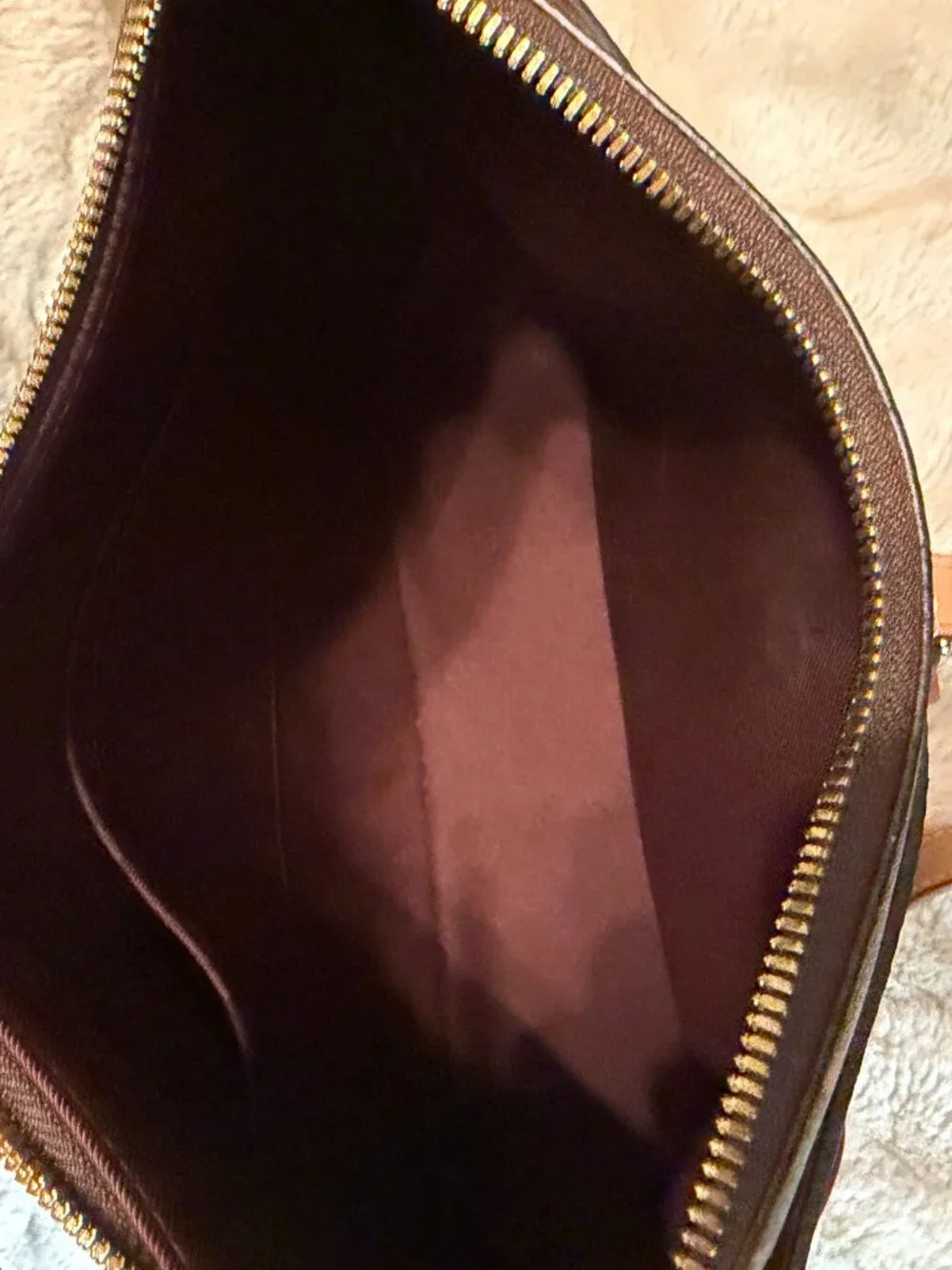 Louis Vuitton Odeon MM Monogram Large Crossbody Brown Tan